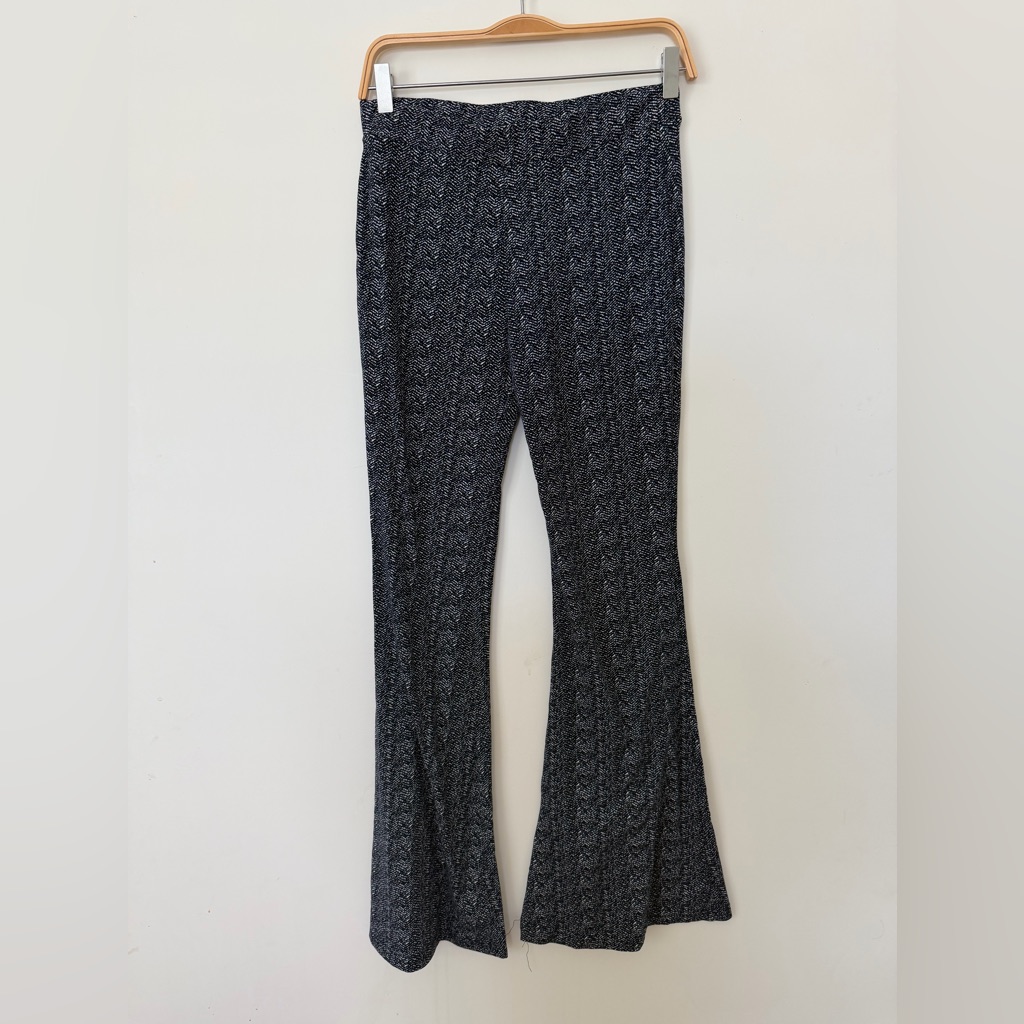 Blue And White Flared Pants